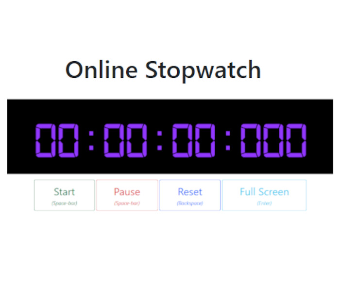 Online Stopwatch Gratis Online Chronometer